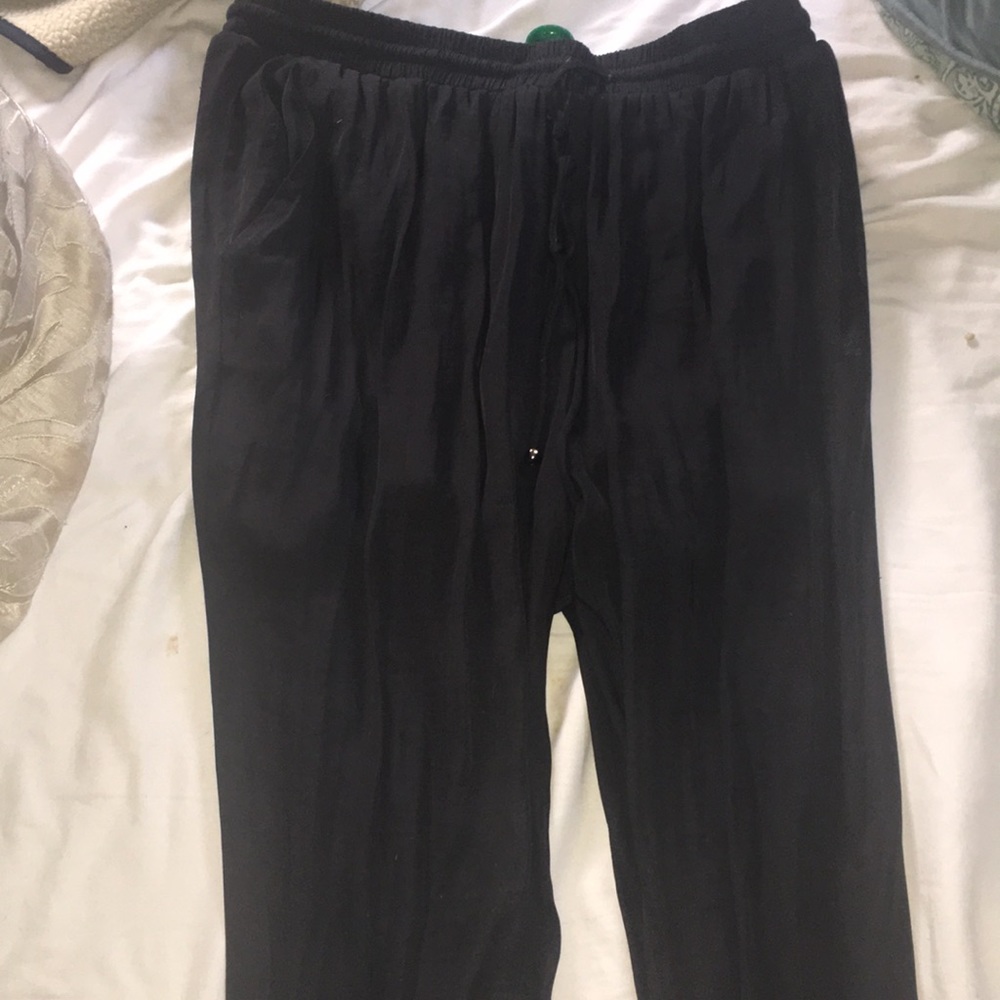 Black Silk sexy joggers